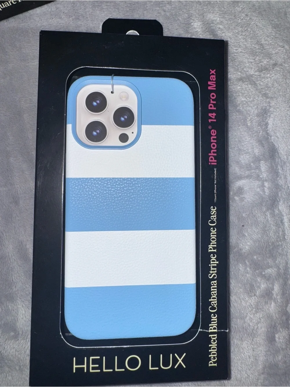 Blue & White Stripe iPhone 14 Pro Max Case